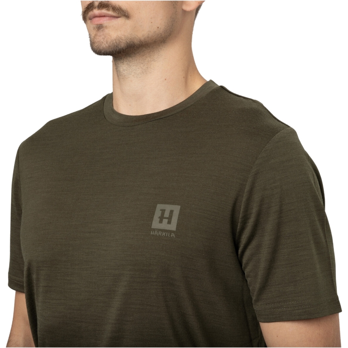 Harkila Mens Base All Season Short Sleeve T-Shirt 10042 - Willow Green